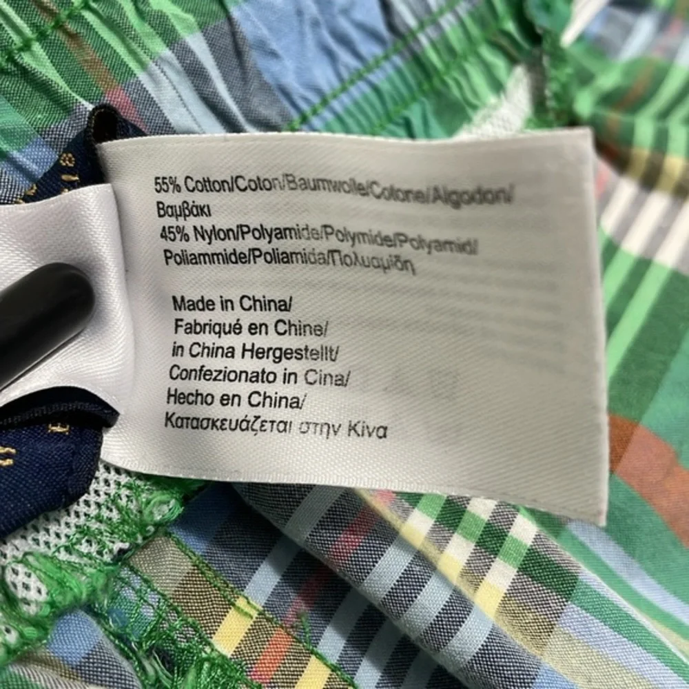 Brooks Brothers men’s Size Small plaid‎ swim trunks shorts. 7